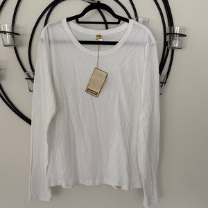 Onno Bamboo White Long Sleeve Tee